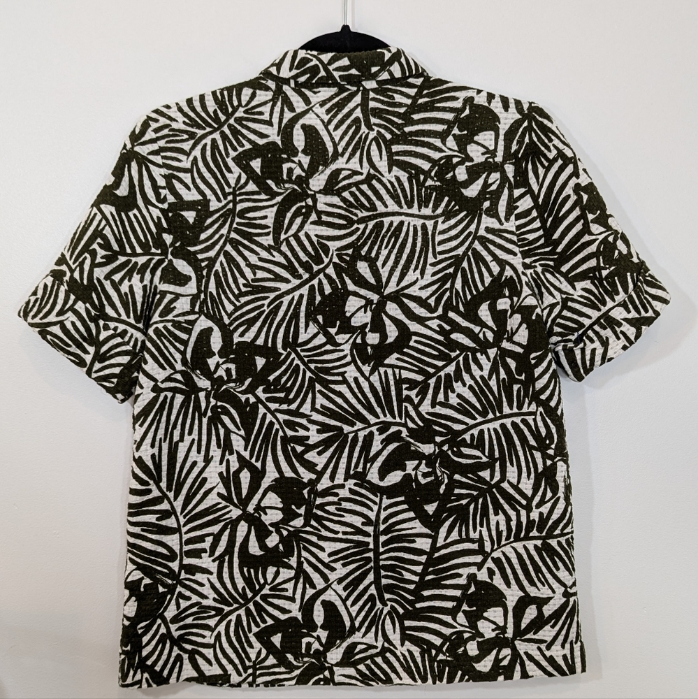 Kate Spade Tropical Button Down Shirt Size 6 - Picture 5 of 16